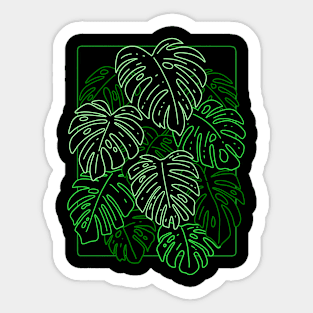 Monstera Leaves Sticker